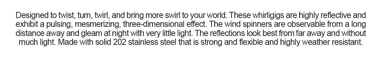 Multi Color Stainless Steel Wind Spinner with Motor Banner