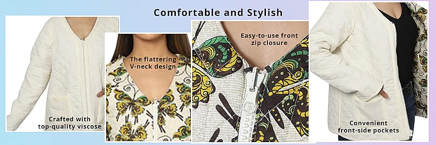  Floral Print Jacket Banner