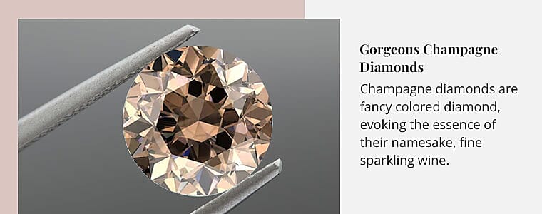 Gorgeous Champagne Diamonds Banner