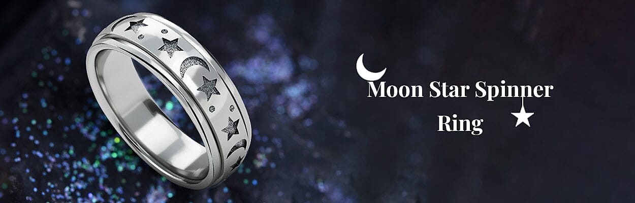 Moon Star Spinner Ring Banner