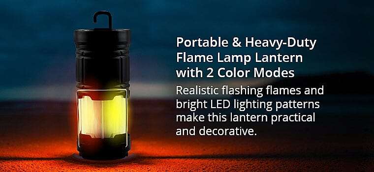 Flame Lamp Lantern Banner