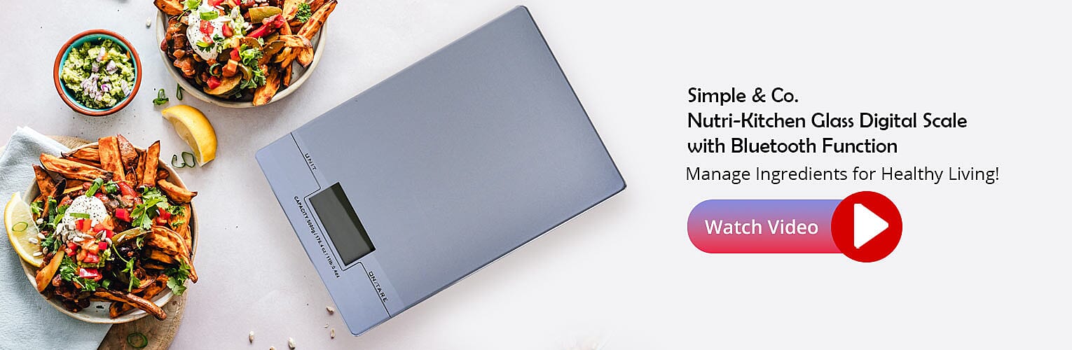 Kitchen Glass Digital Scale Banner