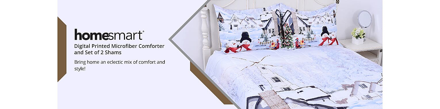 HOMESMART Digital Printed Microfiber Comforter Banner