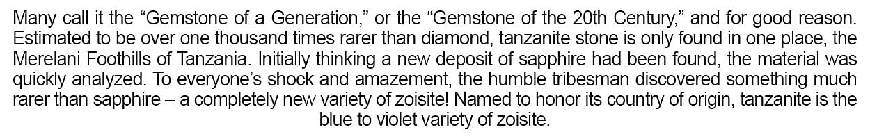 Tanzanite and Diamond Ring Banner