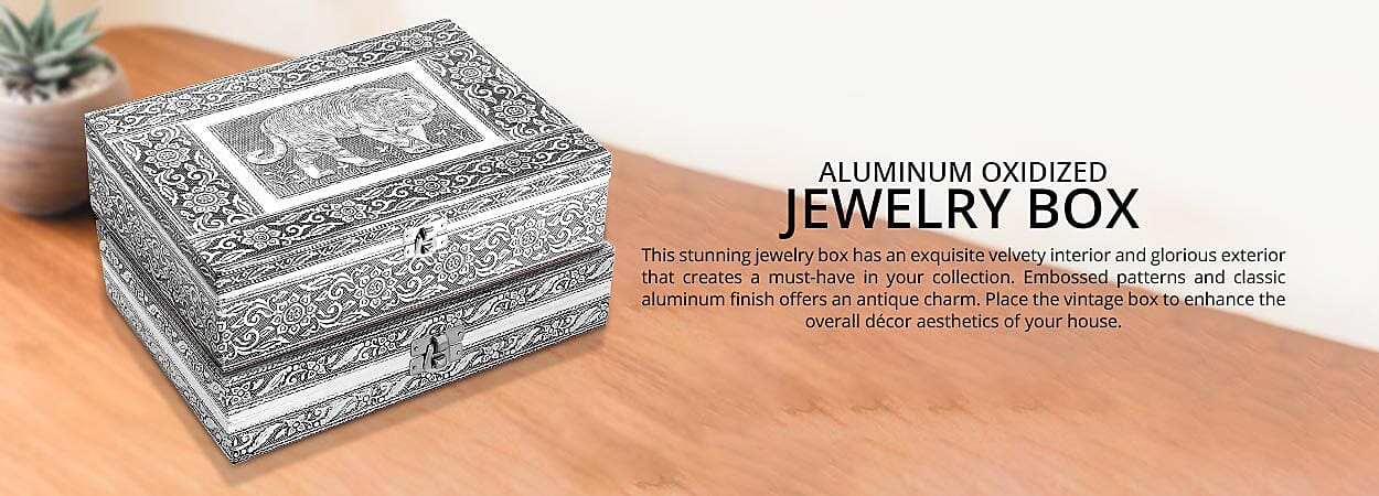 Aluminum Oxidized Jewelry Box Banner