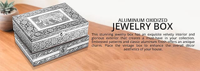 Aluminum Oxidized Jewelry Box Banner