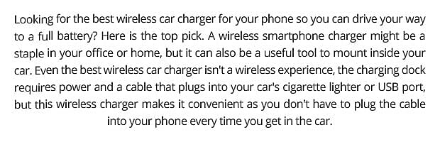 Wireless Car Smartphone Charger Banner
