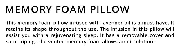 Memory Foam Pillow Banner