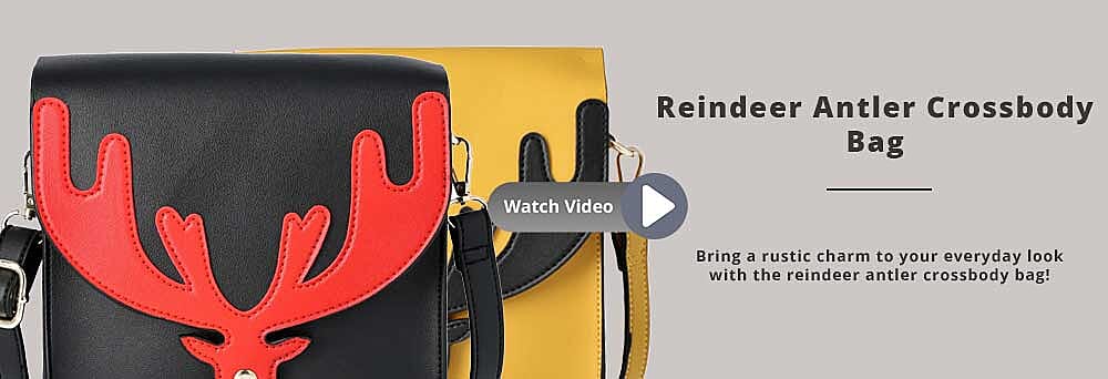 Reindeer Antler Crossbody Bag    Banner