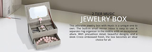 2 Tier Music Jewelry Box Banner