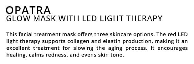OPATRA Glow Mask with LED Light Therapy Banner