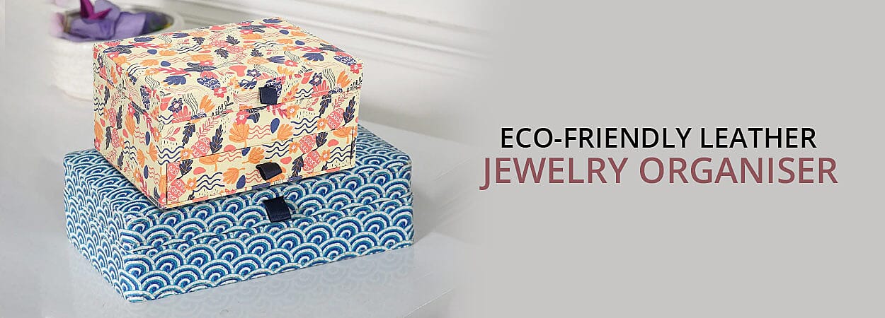 Eco-Friendly Leather Jewelry Organiser Banner