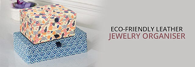 Eco-Friendly Leather Jewelry Organiser Banner