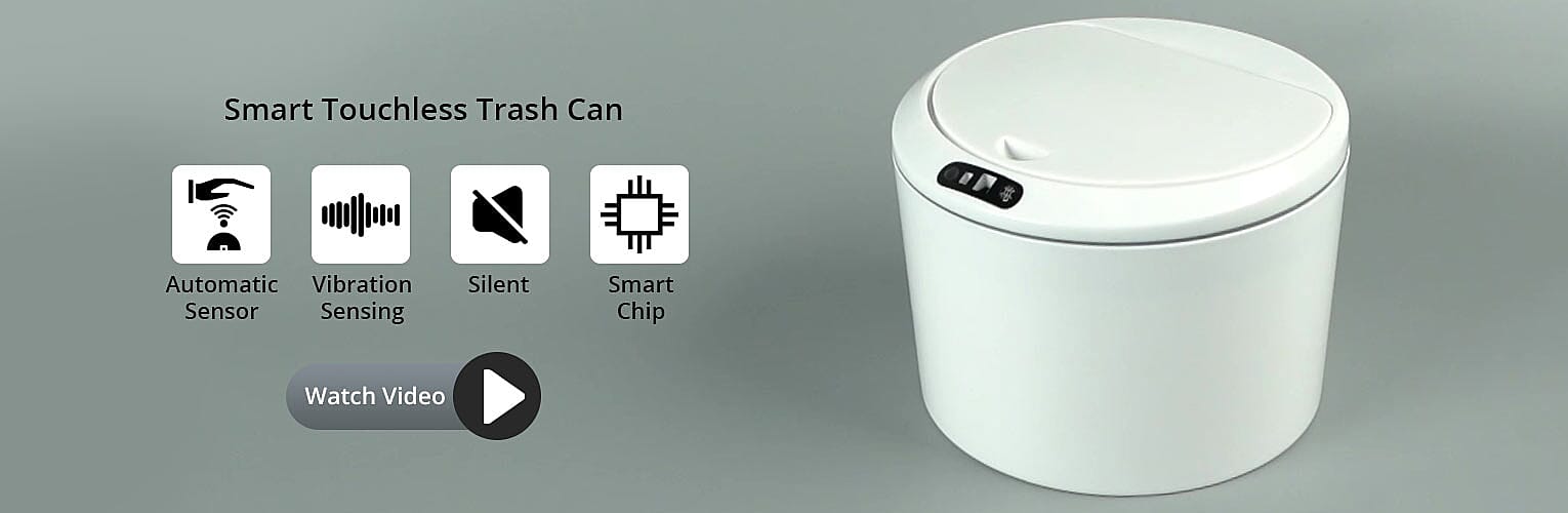 Smart Touchless Trash Can Banner