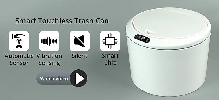 Smart Touchless Trash Can Banner