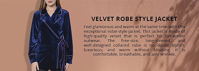Velvet Robe Style Jacket Banner