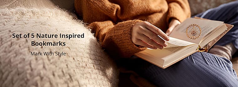 Set of 5 Nature Inspired Bookmarks Banner