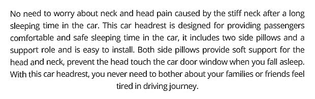 Car Sleeping Headrest Banner
