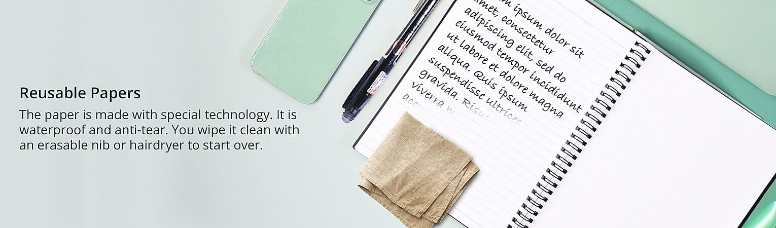 Reusable Papers Banner