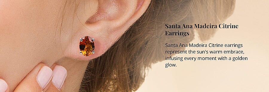 Santa Ana Madeira Citrine Earrings Banner