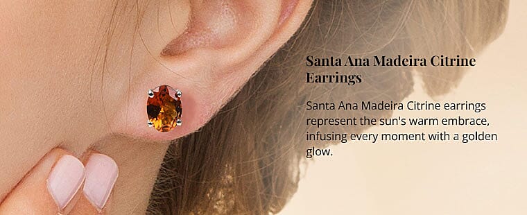 Santa Ana Madeira Citrine Earrings Banner