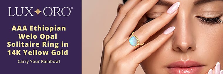 Luxoro AAA Ethiopian Welo Opal Banner