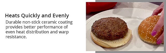 Heats Quickly and Evenly