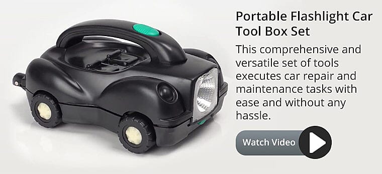 Portable Flashlight Car Tool Box Set Banner