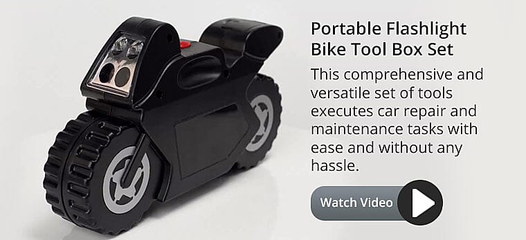 Portable Flashlight Car Tool Box Set Banner