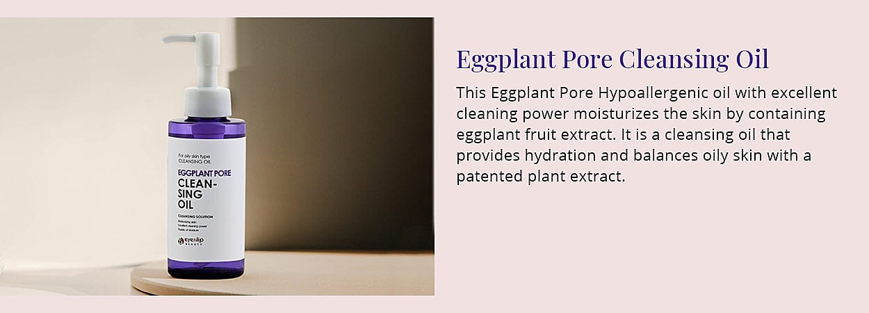 Eggplant Pore Cleansing Oil Banner