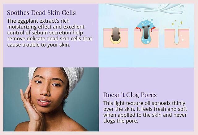 Eggplant Pore Cleansing Oil Banner