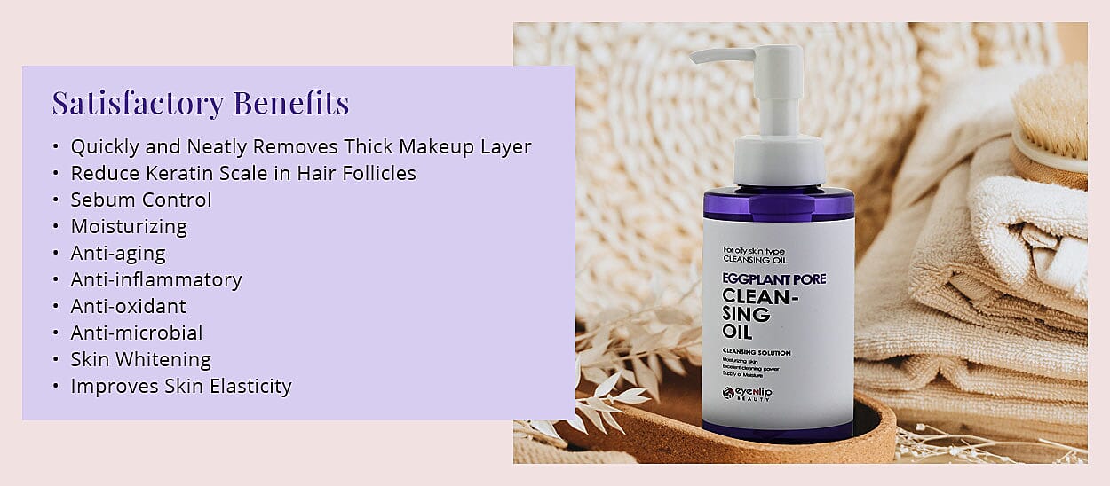 Eggplant Pore Cleansing Oil Banner