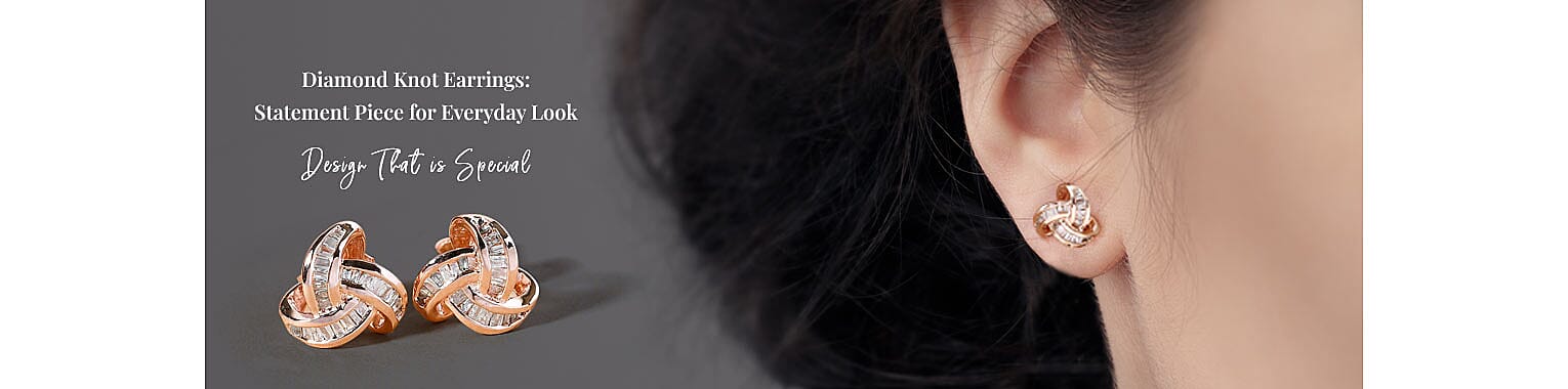 Diamond Knot Earrings Banner