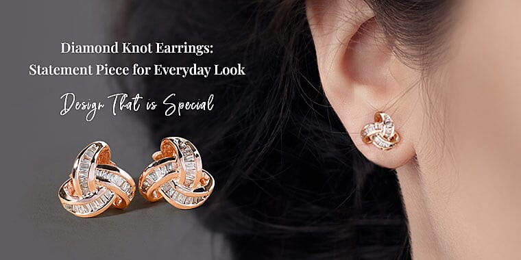 Diamond Knot Earrings Banner