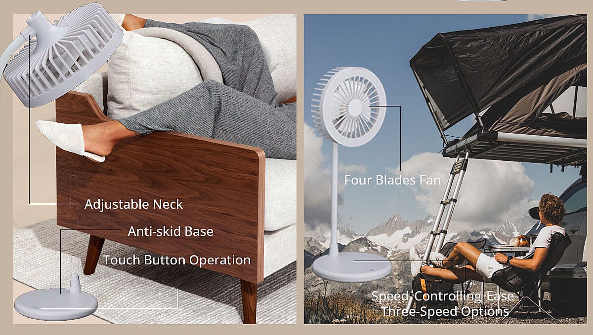 Multi-functional Desk Fan Banner