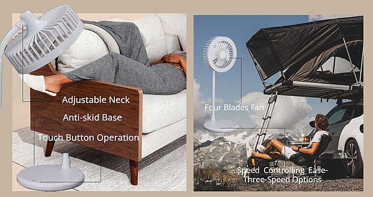 Multi-functional Desk Fan Banner
