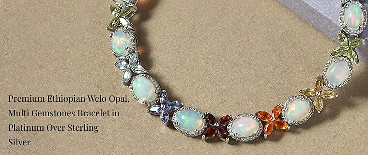 Ethiopian Welo Opal, Multi Gemstones Bracelet Banner
