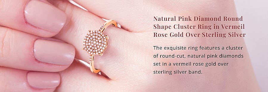 Pink Diamond Cluster Ring Banner