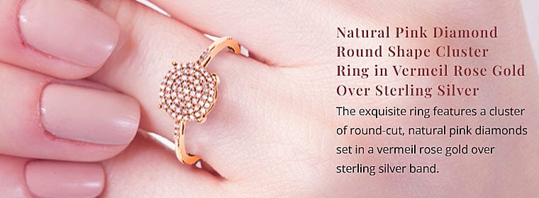 Pink Diamond Cluster Ring Banner