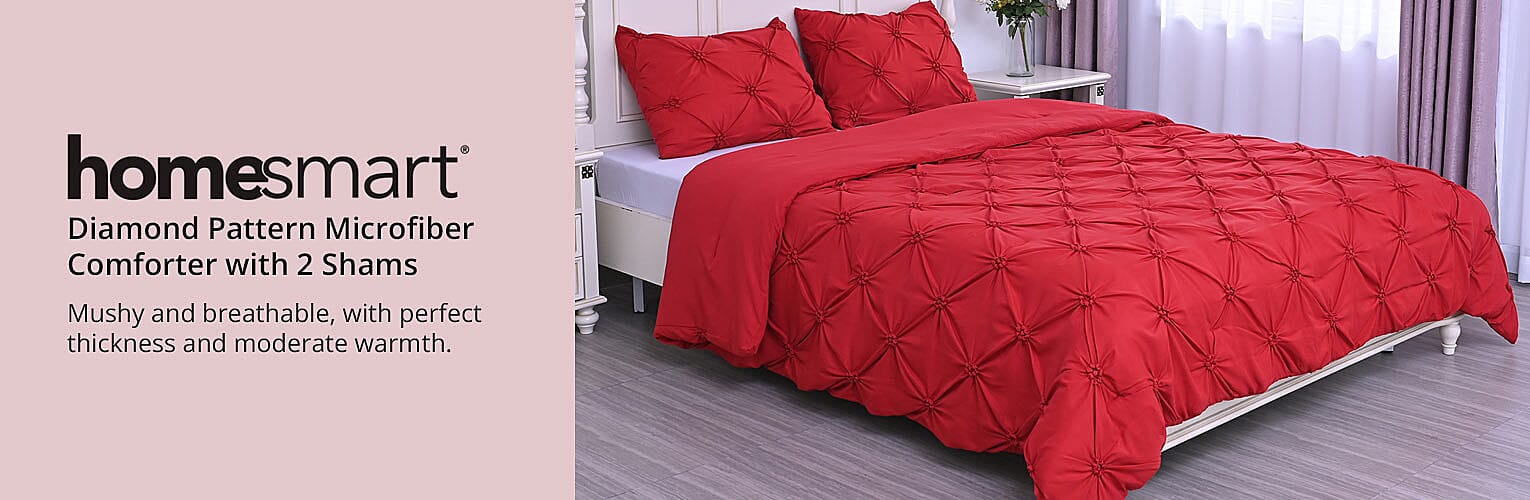 Diamond Pattern Microfiber Comforter Banner