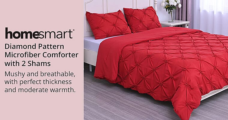Diamond Pattern Microfiber Comforter Banner