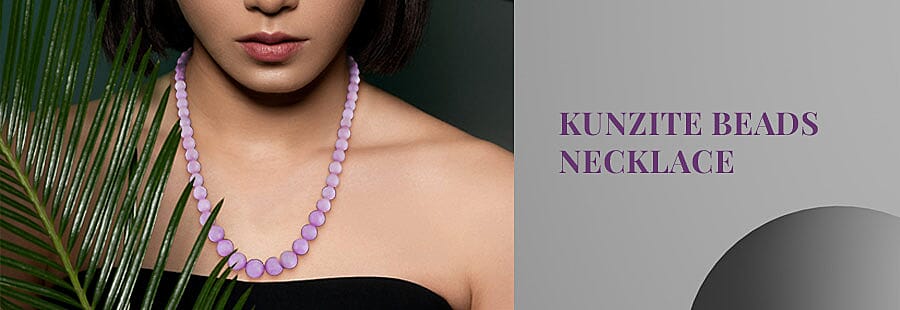 Kunzite Beads Necklace Banner