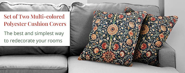 Polyester Cushion Covers Banner