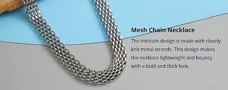 Mesh Chain Necklace Banner