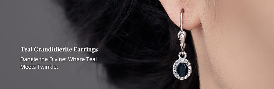 Teal Grandidierite Earrings Banner