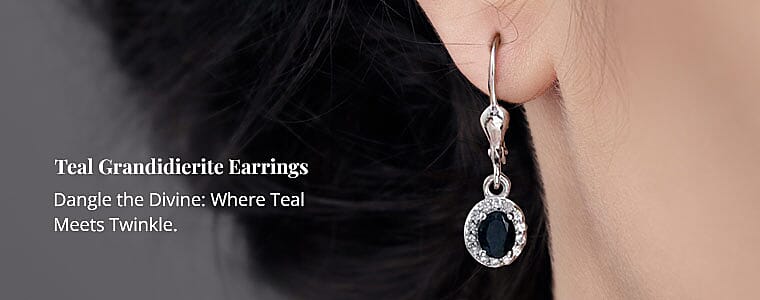 Teal Grandidierite Earrings Banner
