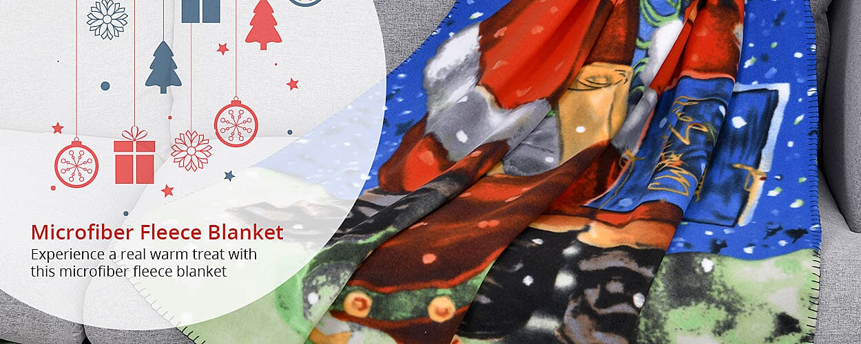 Microfiber Fleece Blanket Banner