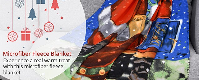 Microfiber Fleece Blanket Banner