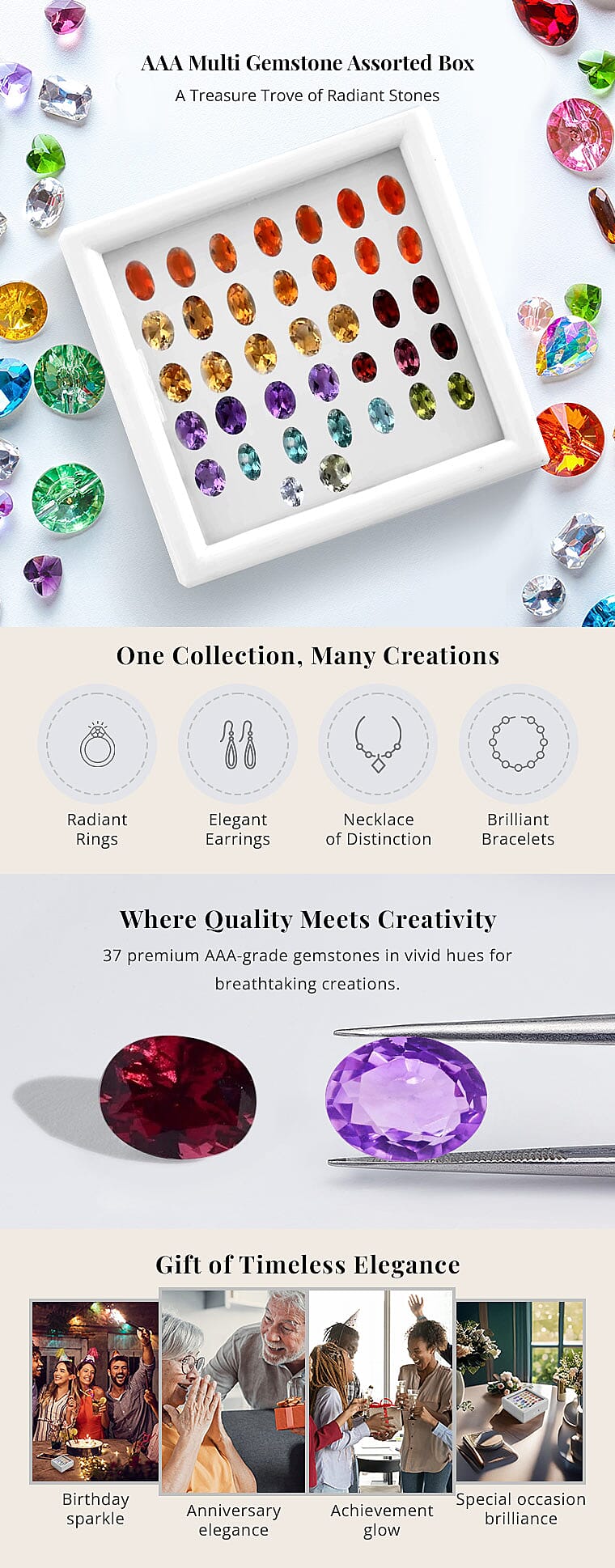 AAA Multi Gemstone Assorted Box Banner