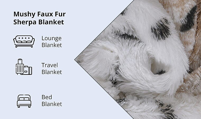 Mushy Faux Fur Sherpa Blanket Banner